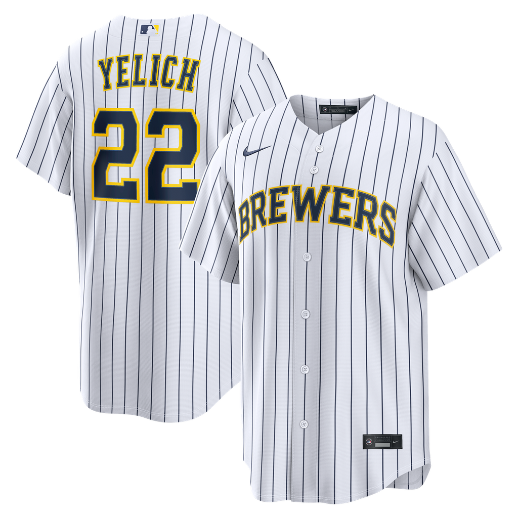 Milwaukee Brewers Christian Yelich Nike Alternate Replica Jersey - White