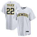 Milwaukee Brewers Christian Yelich Nike Alternate Replica Jersey - White