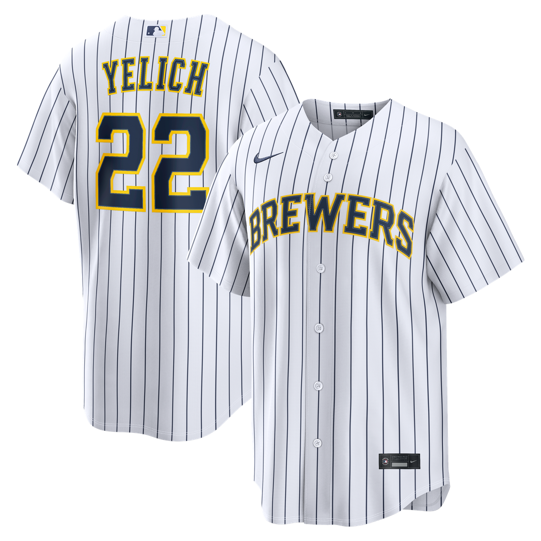 Milwaukee Brewers Christian Yelich Nike Alternate Replica Jersey - White