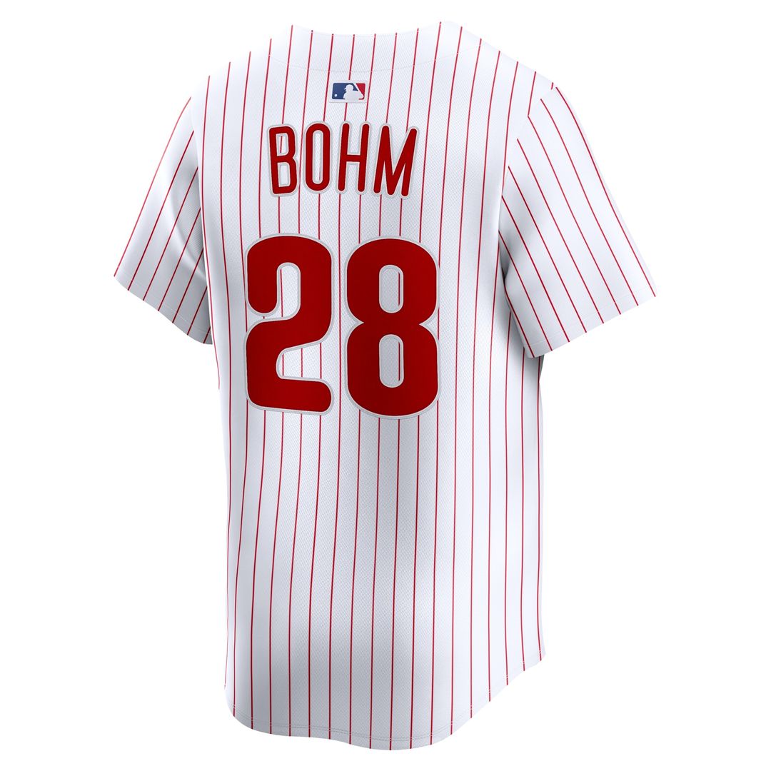 Philadelphia Phillies Alec Bohm Nike Home Limited Player Jersey - White