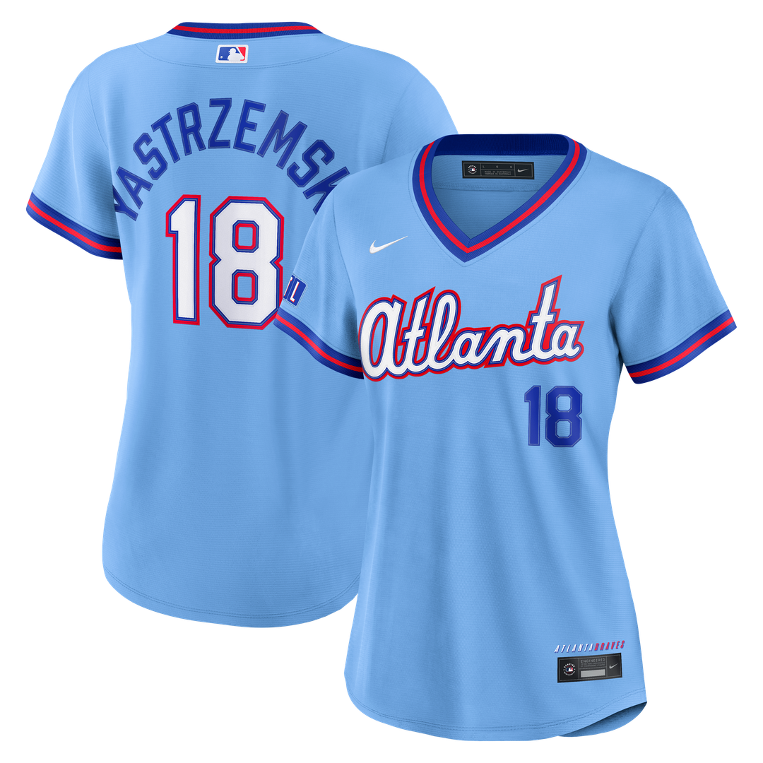 Atlanta Braves Mike Yastrzemski Nike Women's 2026 City Connect Stadium Jersey - Powder Blue