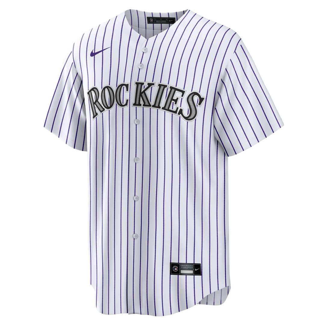 Colorado Rockies Tyler Freeman Nike Home Replica Jersey - White