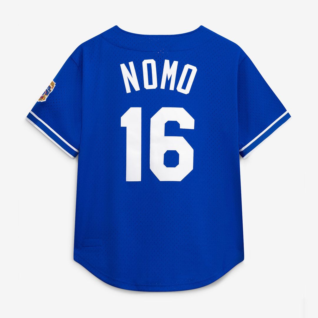 Los Angeles Dodgers Hideo Nomo Mitchell & Ness Big & Tall Cooperstown Mesh Batting Practice Jersey - Royal