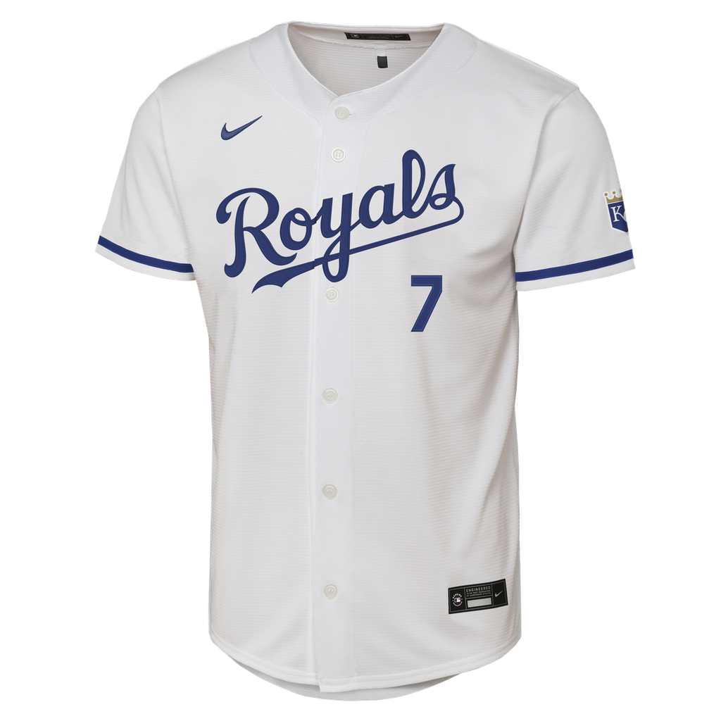 Kansas City Royals Bobby Witt Jr. Nike Youth Home Stadium Jersey - White