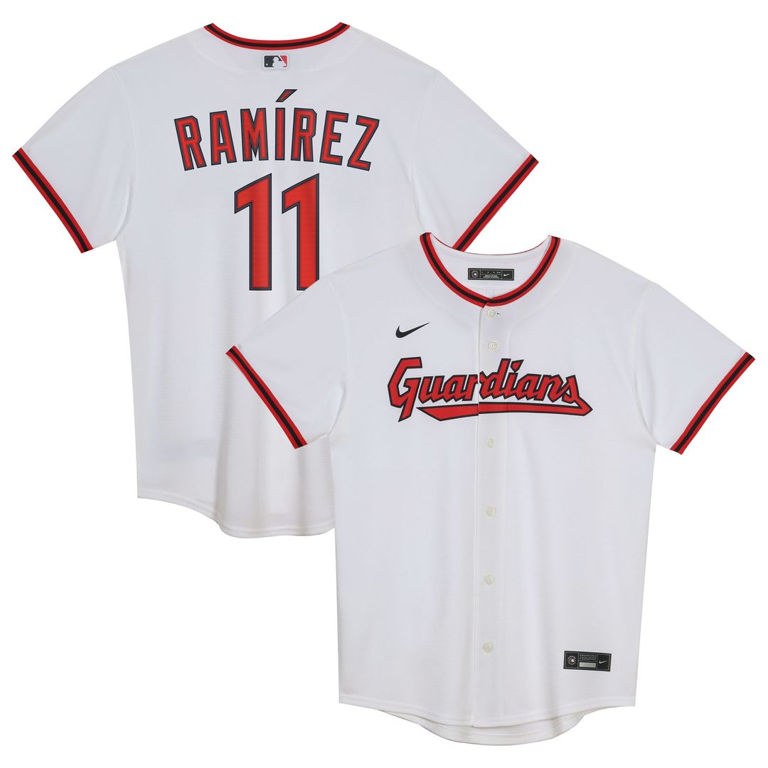 Cleveland Guardians José Ramírez Nike Preschool Home Player Jersey - White