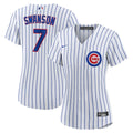 Chicago Cubs Dansby Swanson Nike Women's Home Replica Player Jersey - White/Royal