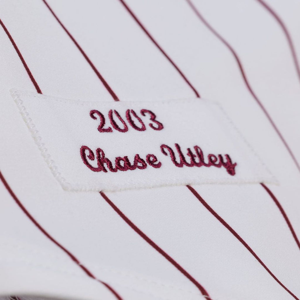 Philadelphia Phillies Chase Utley Mitchell & Ness 2003 Cooperstown Authentic Jersey - White