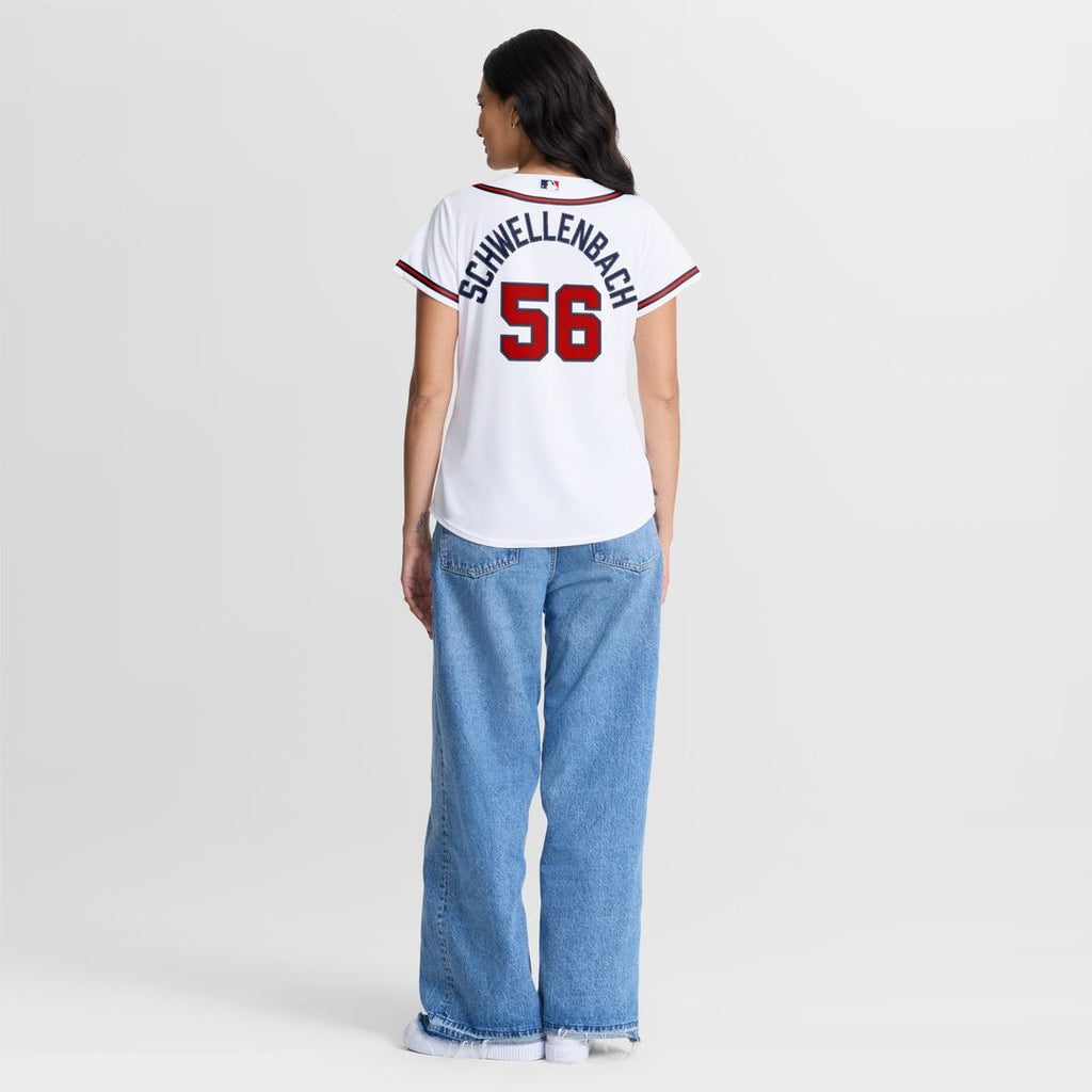 Atlanta Braves Spencer Schwellenbach Nike Women's Home Replica Jersey - White