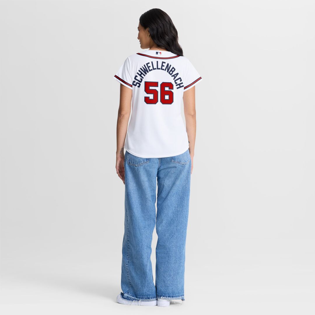 Atlanta Braves Spencer Schwellenbach Nike Women's Home Replica Jersey - White