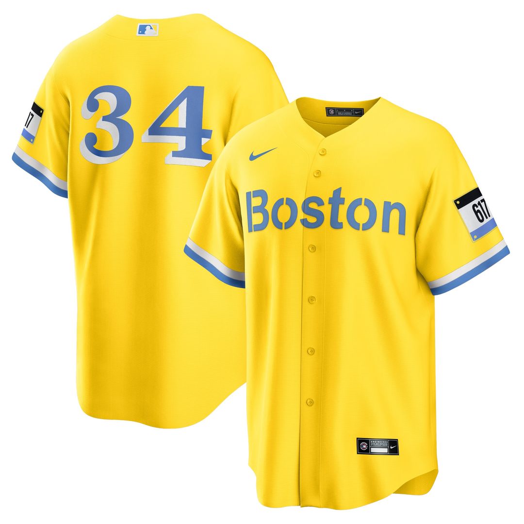 Boston Red Sox David Ortiz Nike Retired Player City Connect Replica Jersey - Gold