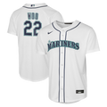 Seattle Mariners Bryan Woo Nike Youth Home Baseline Jersey - White