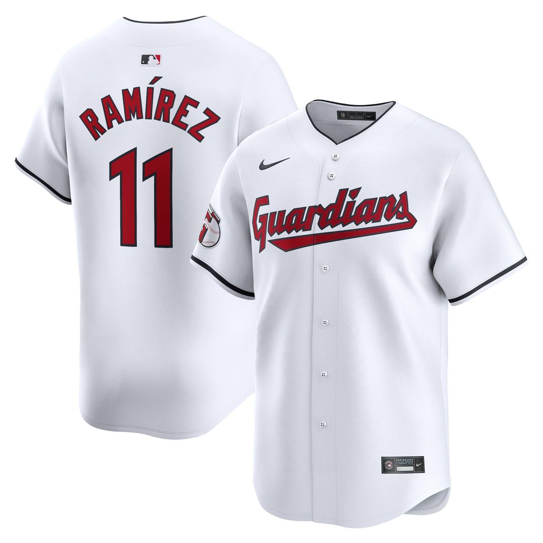 Cleveland Guardians Jose Ramirez Nike Home Limited Player Jersey - White