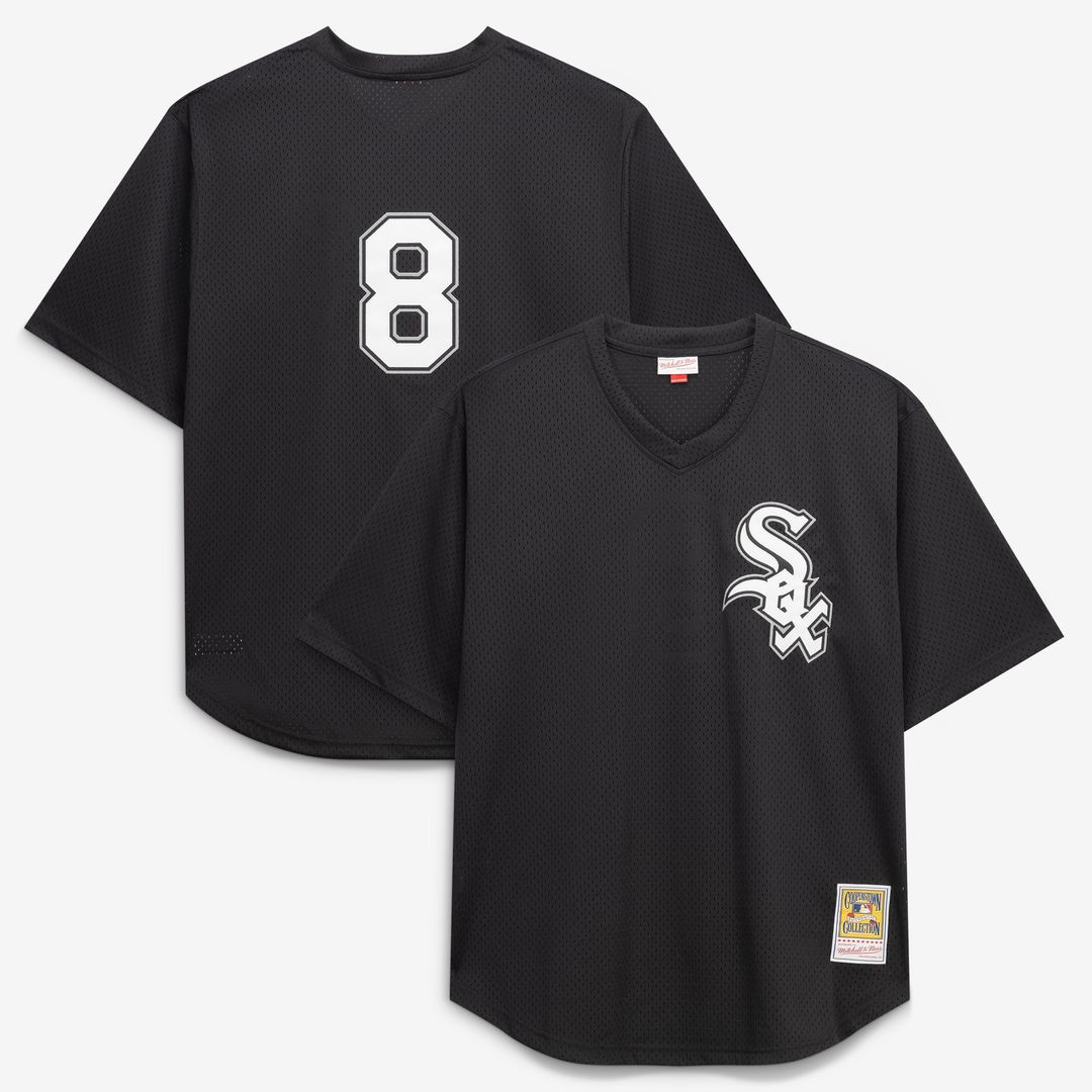 Chicago White Sox Bo Jackson Mitchell & Ness Cooperstown Big & Tall Mesh Batting Practice Jersey - Black