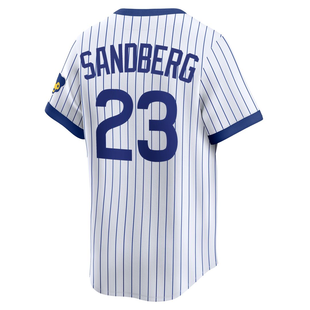 Chicago Cubs Ryne Sandberg Nike Throwback Cooperstown Limited Jersey - White