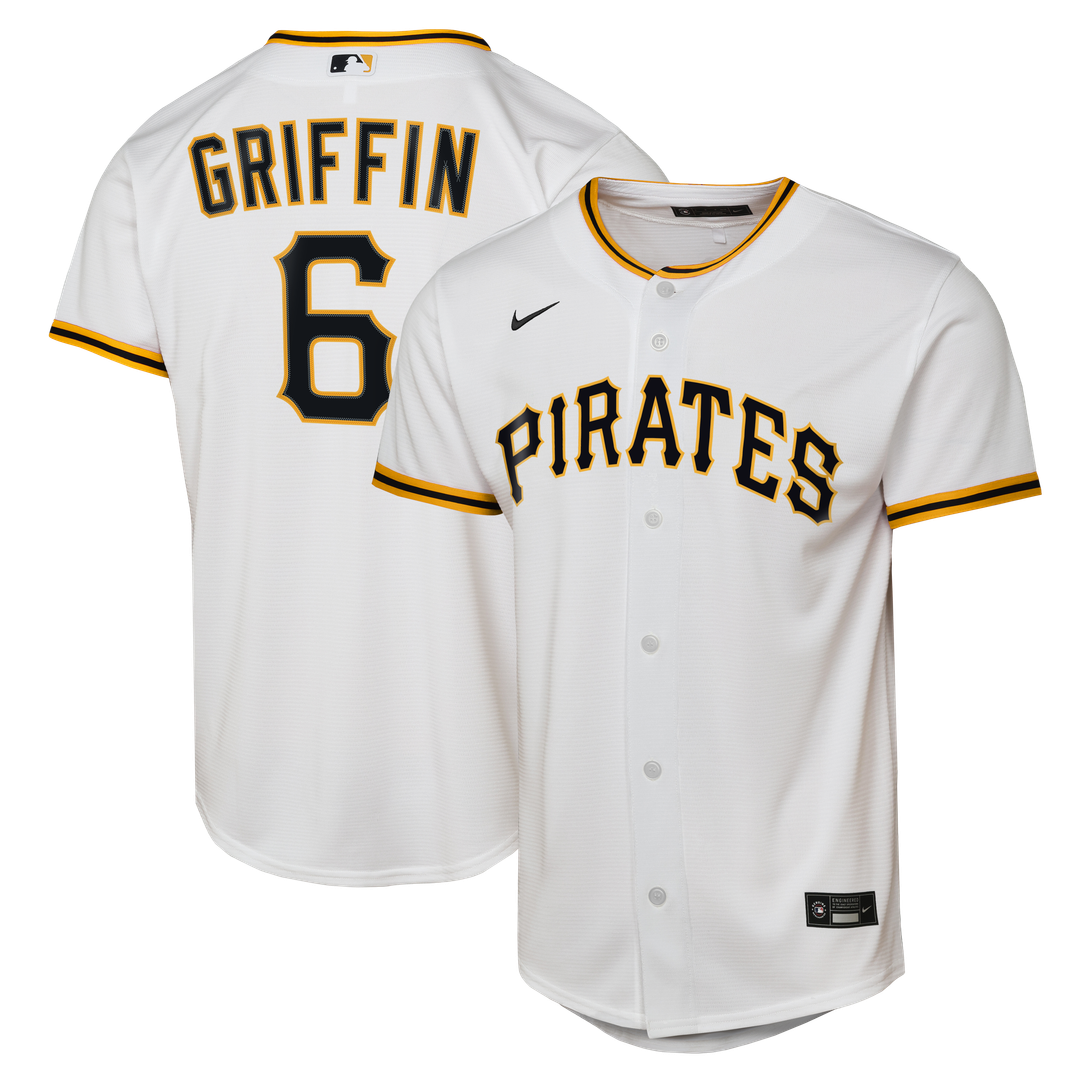 Pittsburgh Pirates Konnor Griffin Nike Youth Home Replica Jersey - White