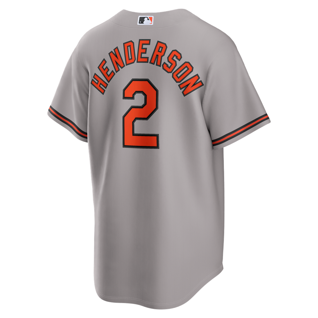 Baltimore Orioles Gunnar Henderson Nike Road Replica Jersey - Gray