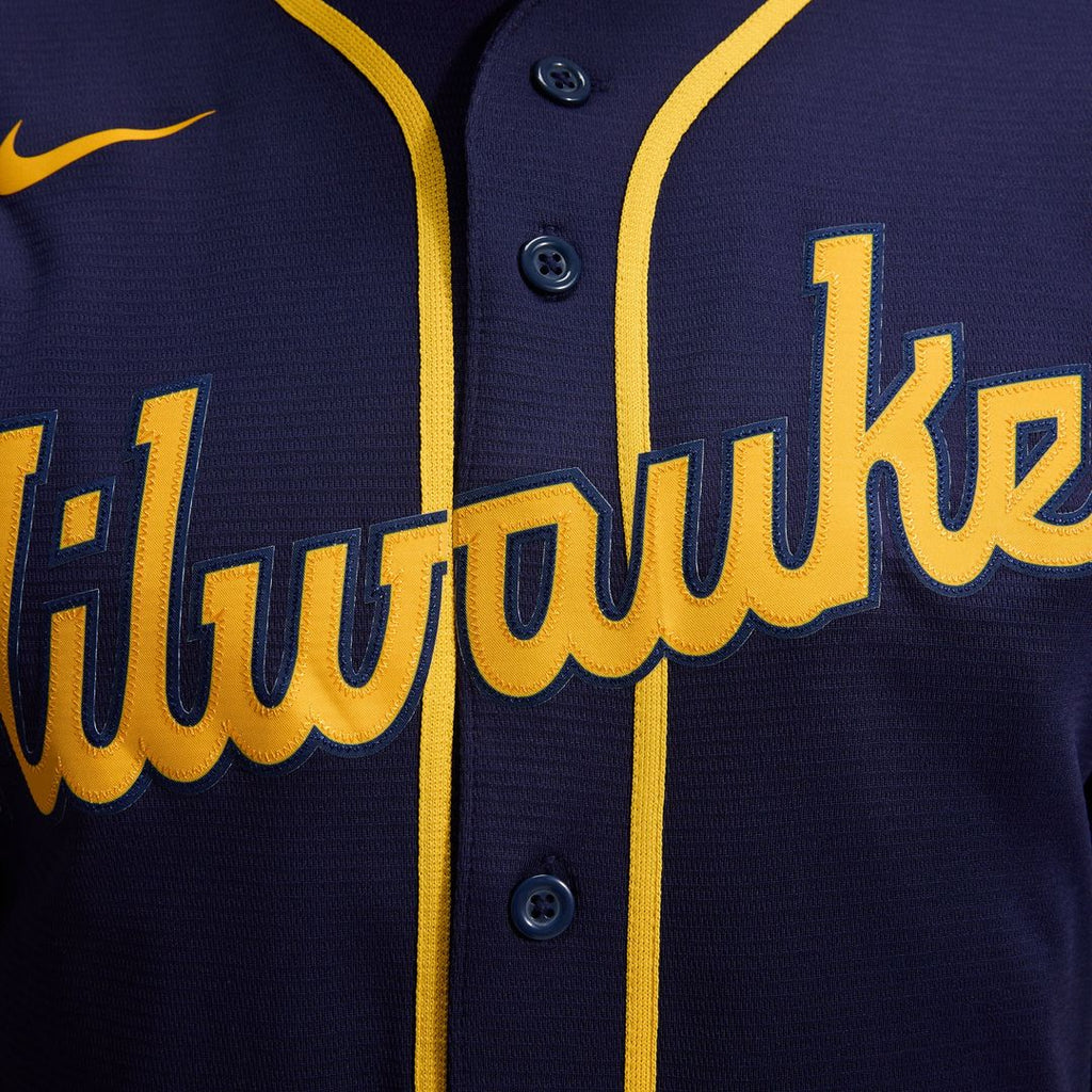 Milwaukee Brewers Nike Home Replica Team Jersey - Cream