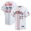 Houston Astros Jose Altuve Nike USA 250 Fourth of July Home Stadium Jersey - White