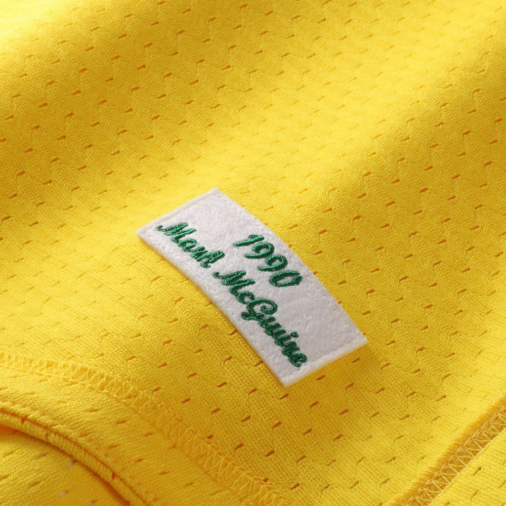 Athletics Mark McGwire Mitchell & Ness Authentic Batting Practice Jersey - Gold