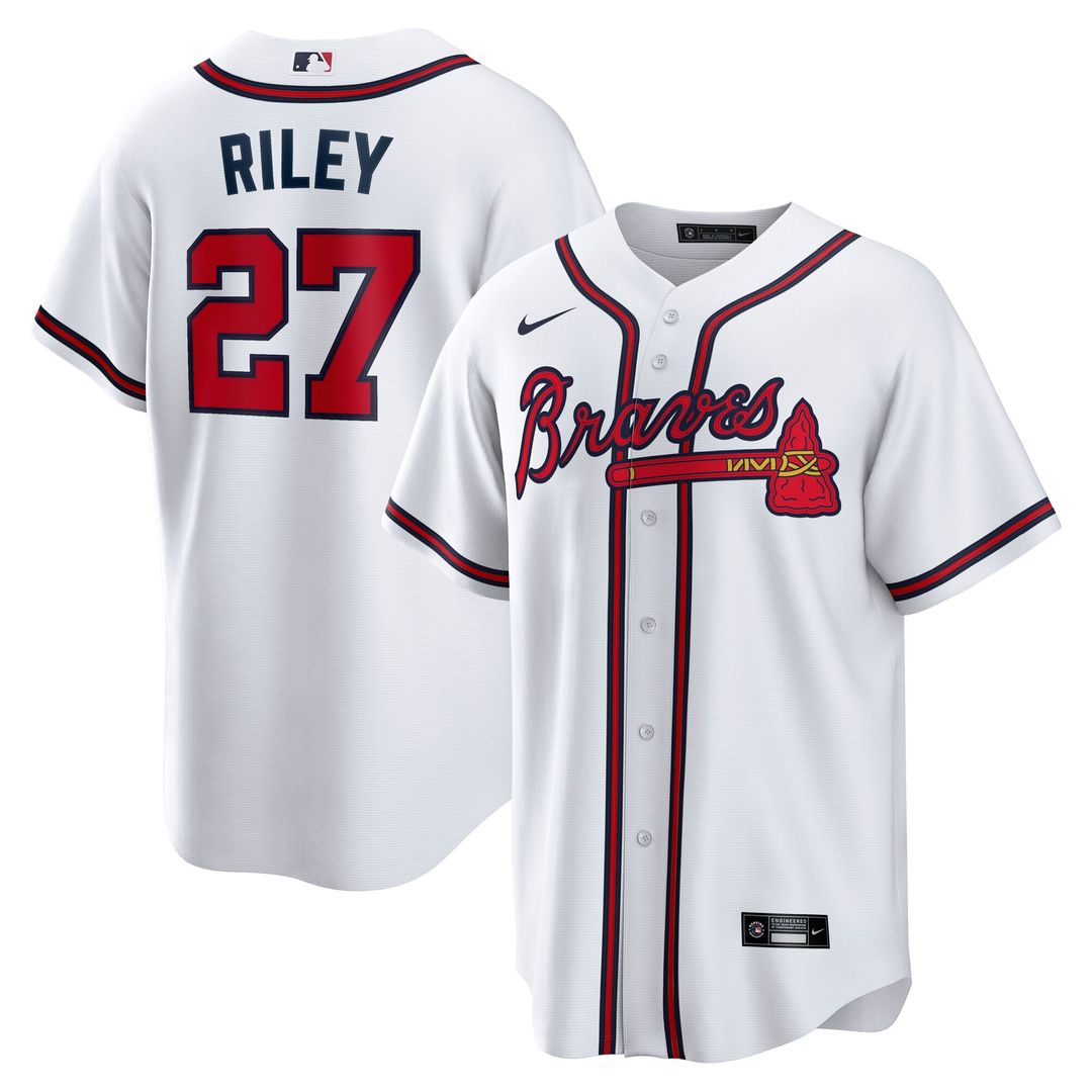 Atlanta Braves Austin Riley Nike Home Replica Player Jersey - White