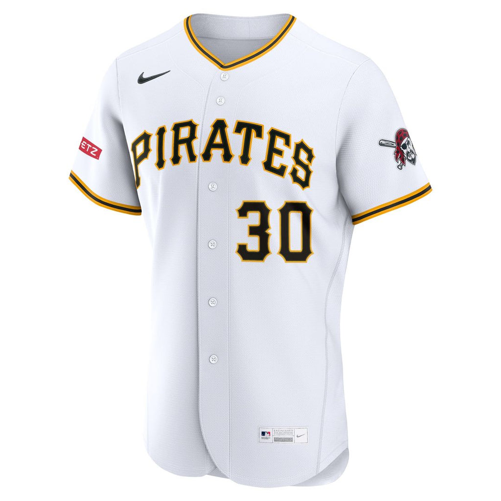 Pittsburgh Pirates Paul Skenes Nike Home Authentic Sponsor Patch Jersey - White