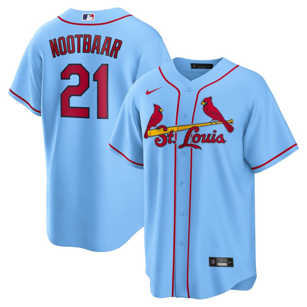 St. Louis Cardinals Lars Nootbaar Nike Alternate Replica Jersey - Light Blue