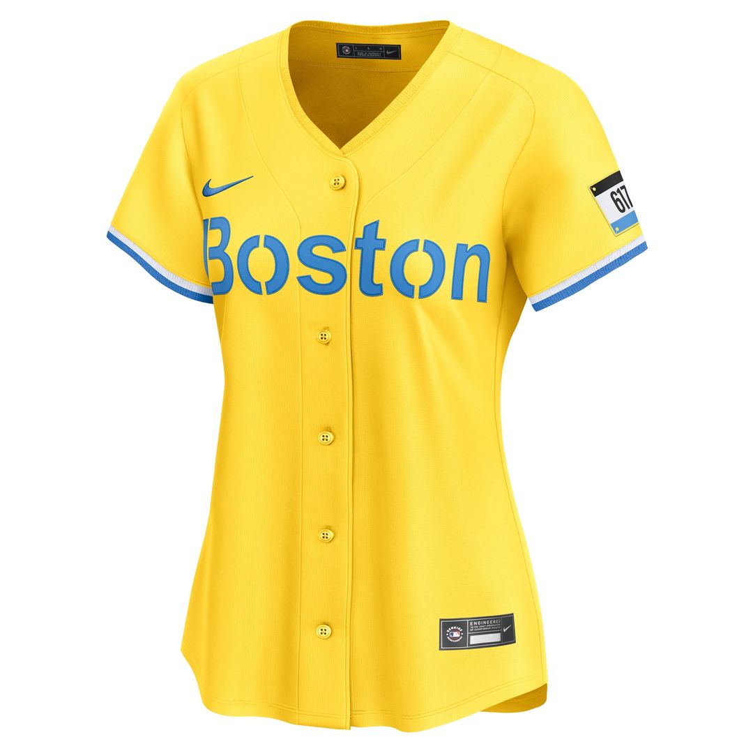 Boston Red Sox David Ortiz Nike Women's City Connect Limited Jersey - Gold