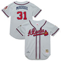Atlanta Braves Greg Maddux Mitchell & Ness 1995 Throwback Authentic Jersey - Gray