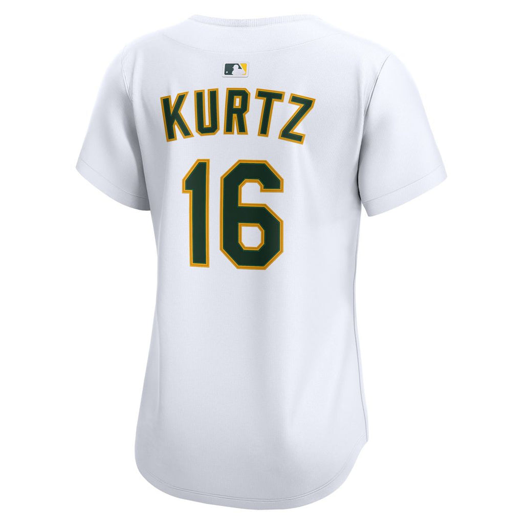 Athletics Nick Kurtz Nike Women's Home Limited Player Jersey - White
