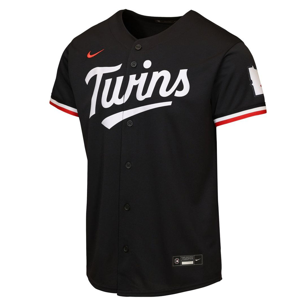Minnesota Twins Nike Youth Alternate 2 Stadium Jersey - Black