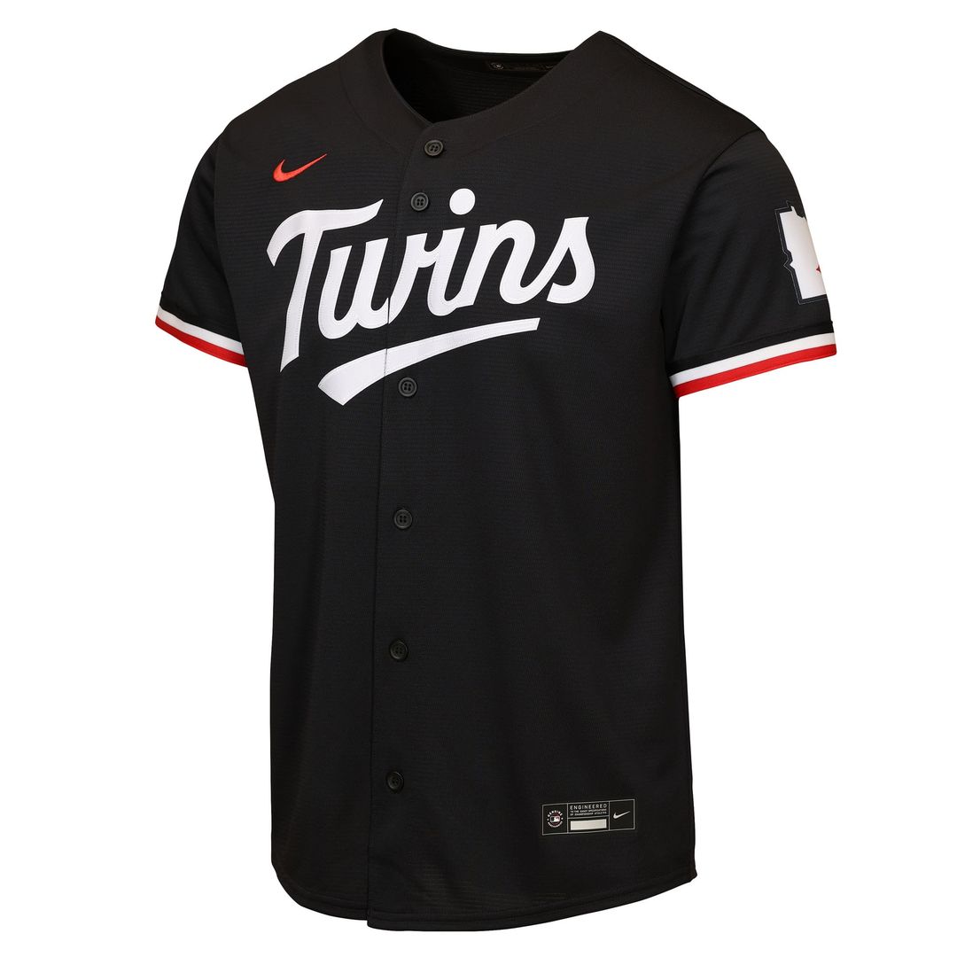 Minnesota Twins Nike Youth Alternate 2 Stadium Jersey - Black