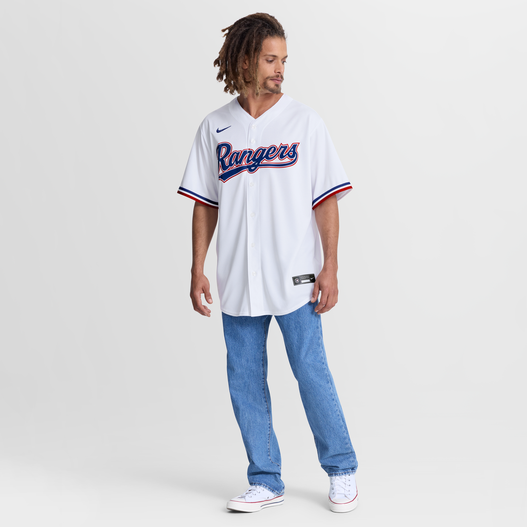 Texas Rangers Jake Burger Nike Home Replica Jersey - White