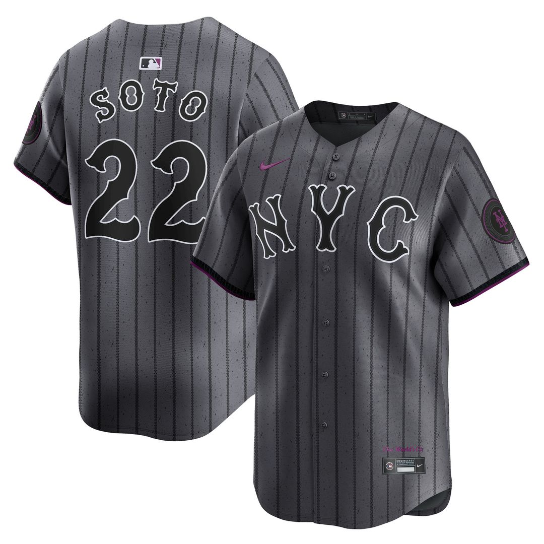 New York Mets Juan Soto Nike City Connect Limited Jersey - Gray