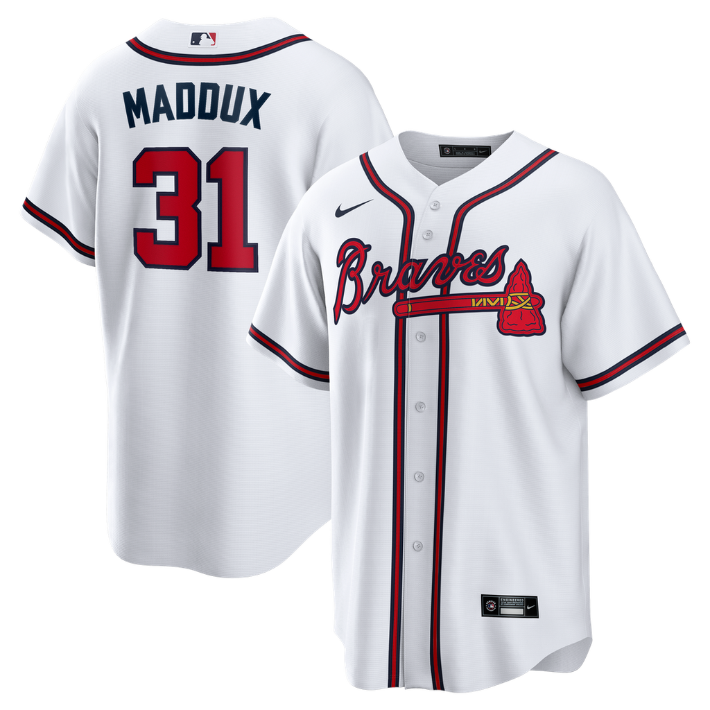 Atlanta Braves Greg Maddux Nike Home Retired Player Replica Jersey - White