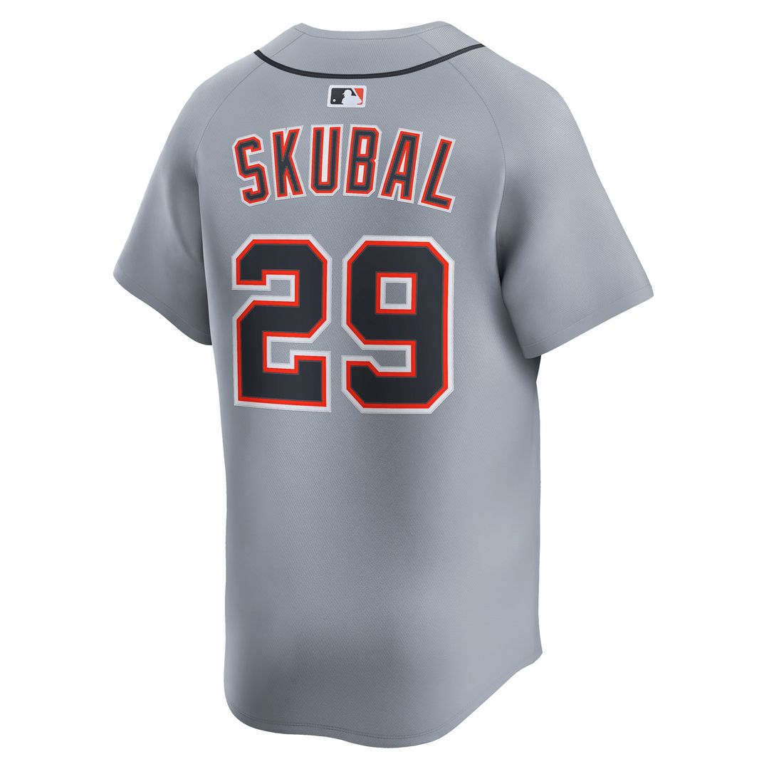 Detroit Tigers Tarik Skubal Nike Road Limited Jersey - Gray