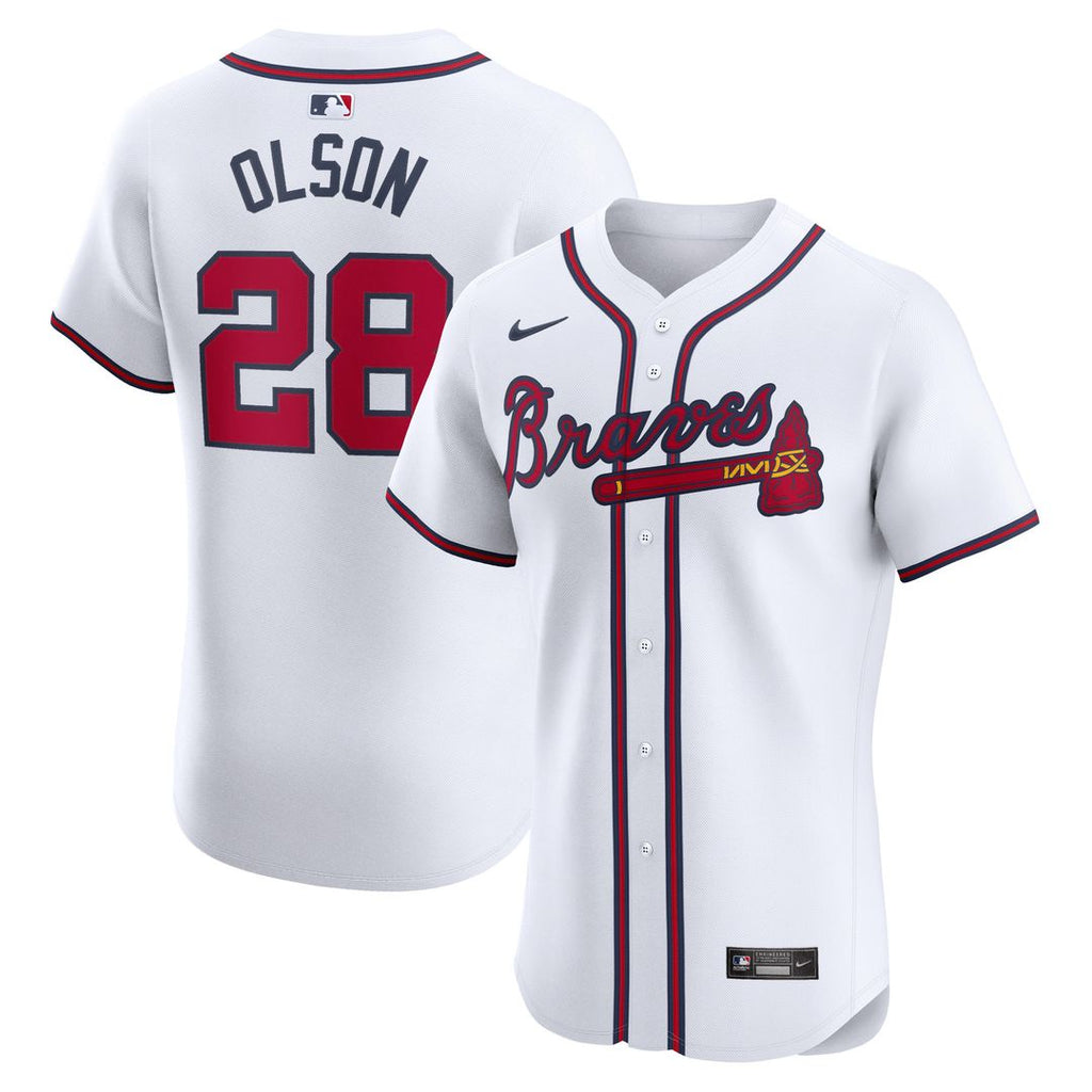 Atlanta Braves Matt Olson Nike Home Elite Player Jersey - White