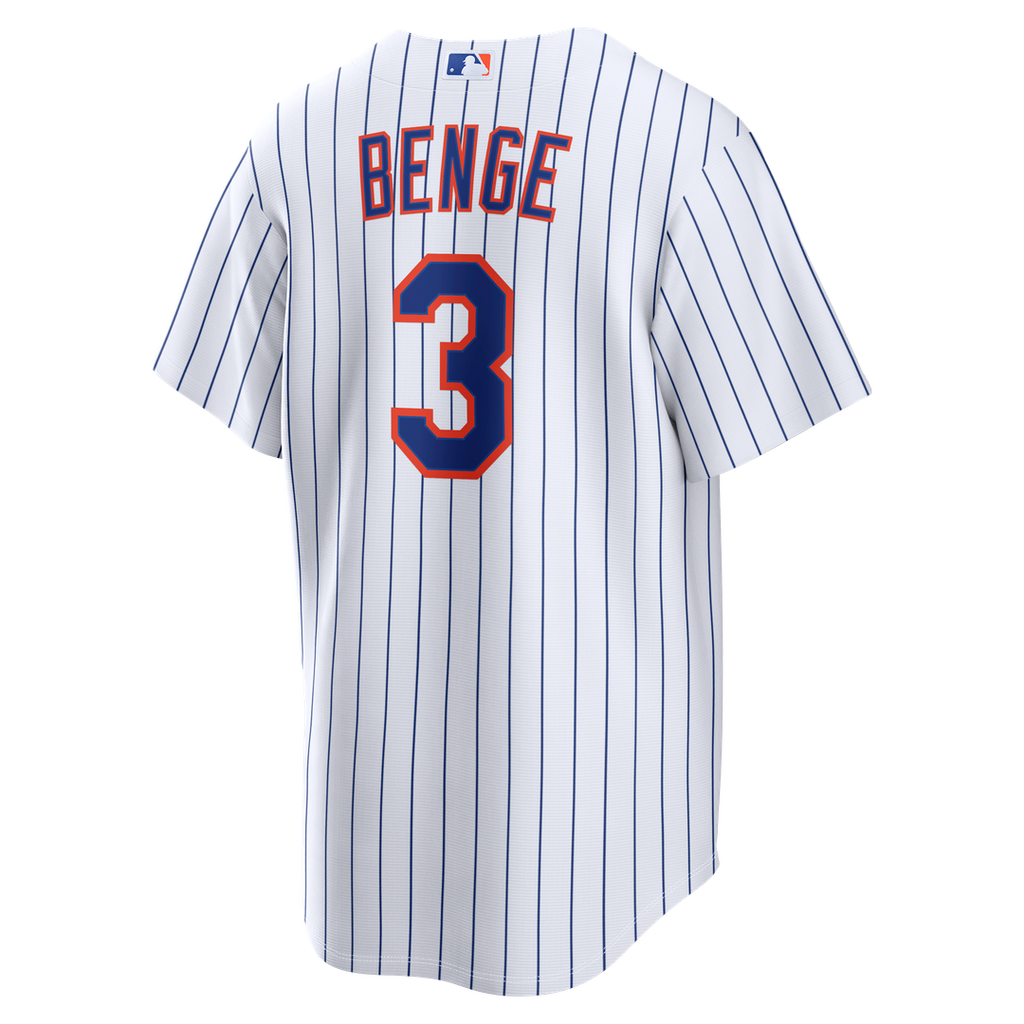 New York Mets Carson Benge Nike Home Replica Jersey - White