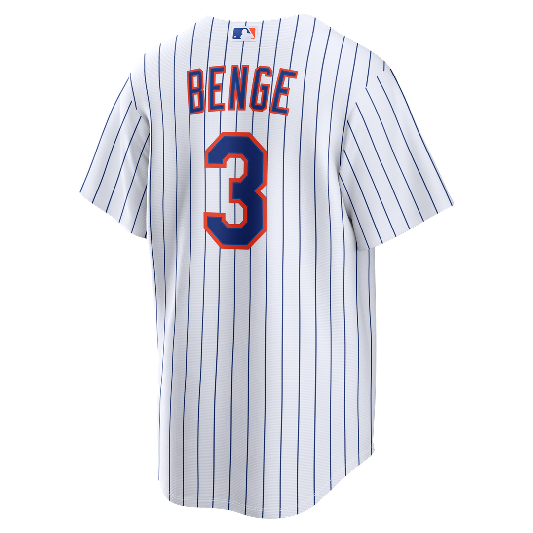 New York Mets Carson Benge Nike Home Replica Jersey - White
