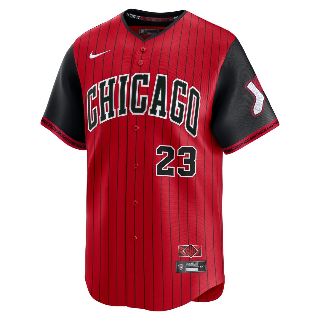 Chicago White Sox Andrew Benintendi Nike 2025 City Connect Limited Player Jersey - Red/Black