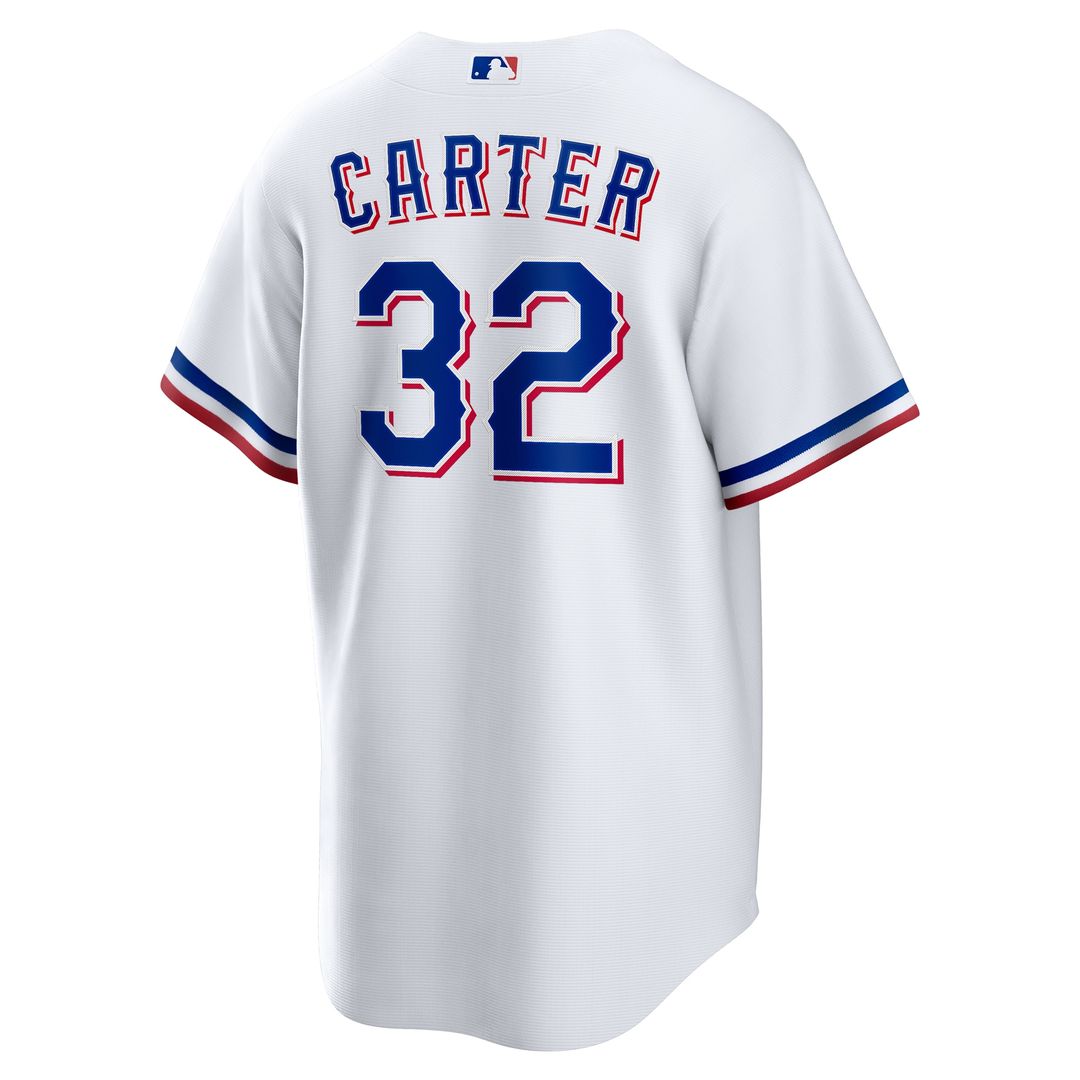 Texas Rangers Evan Carter Nike Home Replica Jersey - White