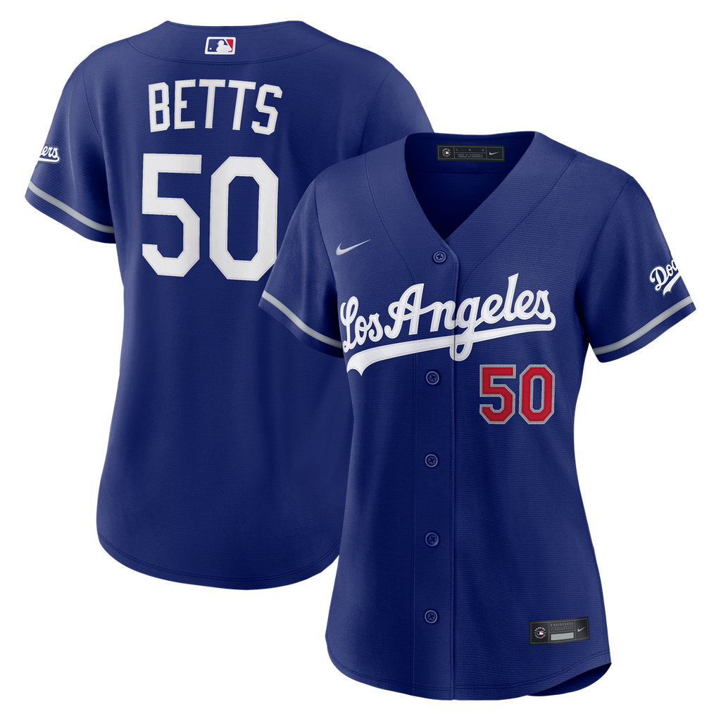 Los Angeles Dodgers Mookie Betts Nike Women's Alternate Stadium Jersey - Royal