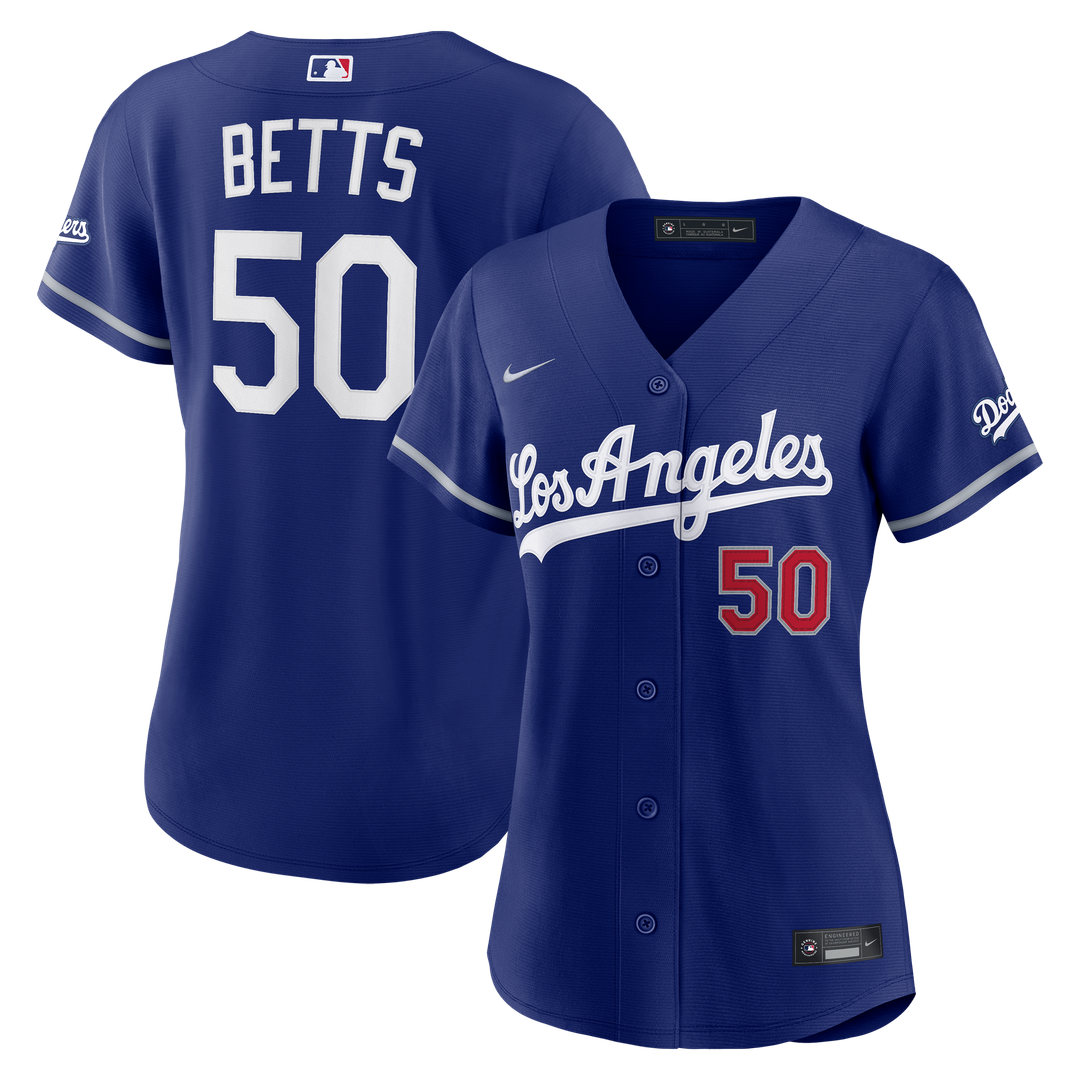 Los Angeles Dodgers Mookie Betts Nike Women's Alternate Stadium Jersey - Royal