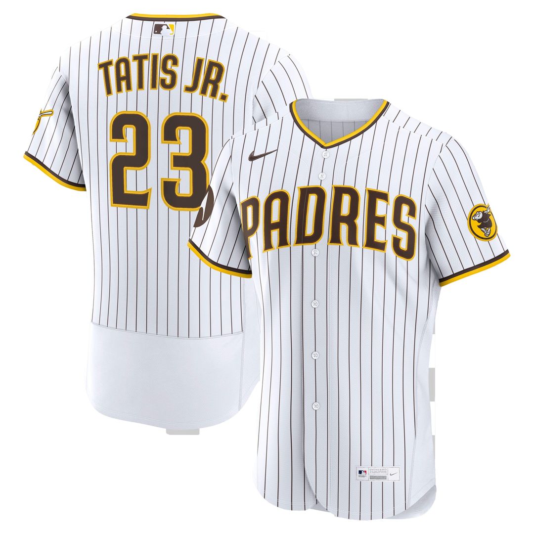 San Diego Padres Fernando Tatis Jr. Nike Home Authentic Sponsor Patch Jersey - White
