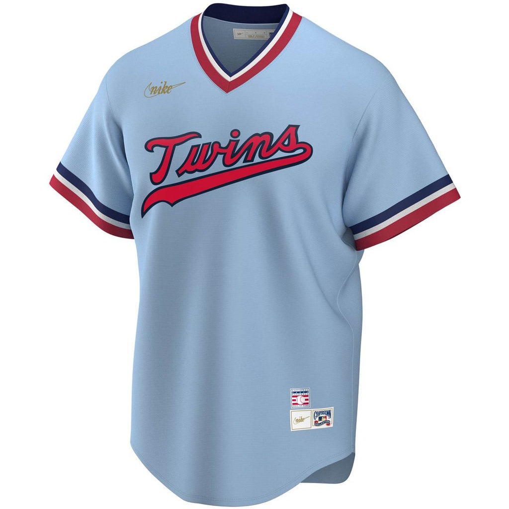Minnesota Twins Rod Carew Nike Road Cooperstown Player Jersey - Light Blue