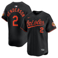 Baltimore Orioles Gunnar Henderson Nike Alternate Limited Player Jersey - Black