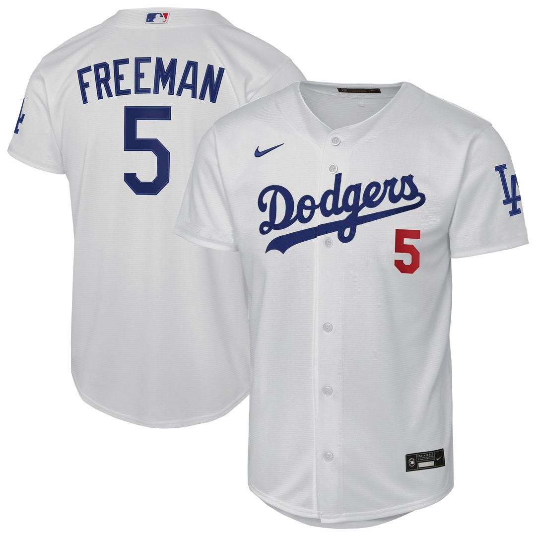 Los Angeles Dodgers Freddie Freeman Nike Youth Home Stadium Jersey - White