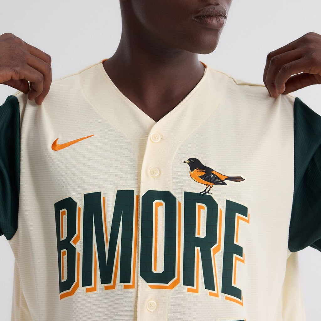 Baltimore Orioles Jackson Holliday Nike 2026 City Connect Stadium Jersey - Cream