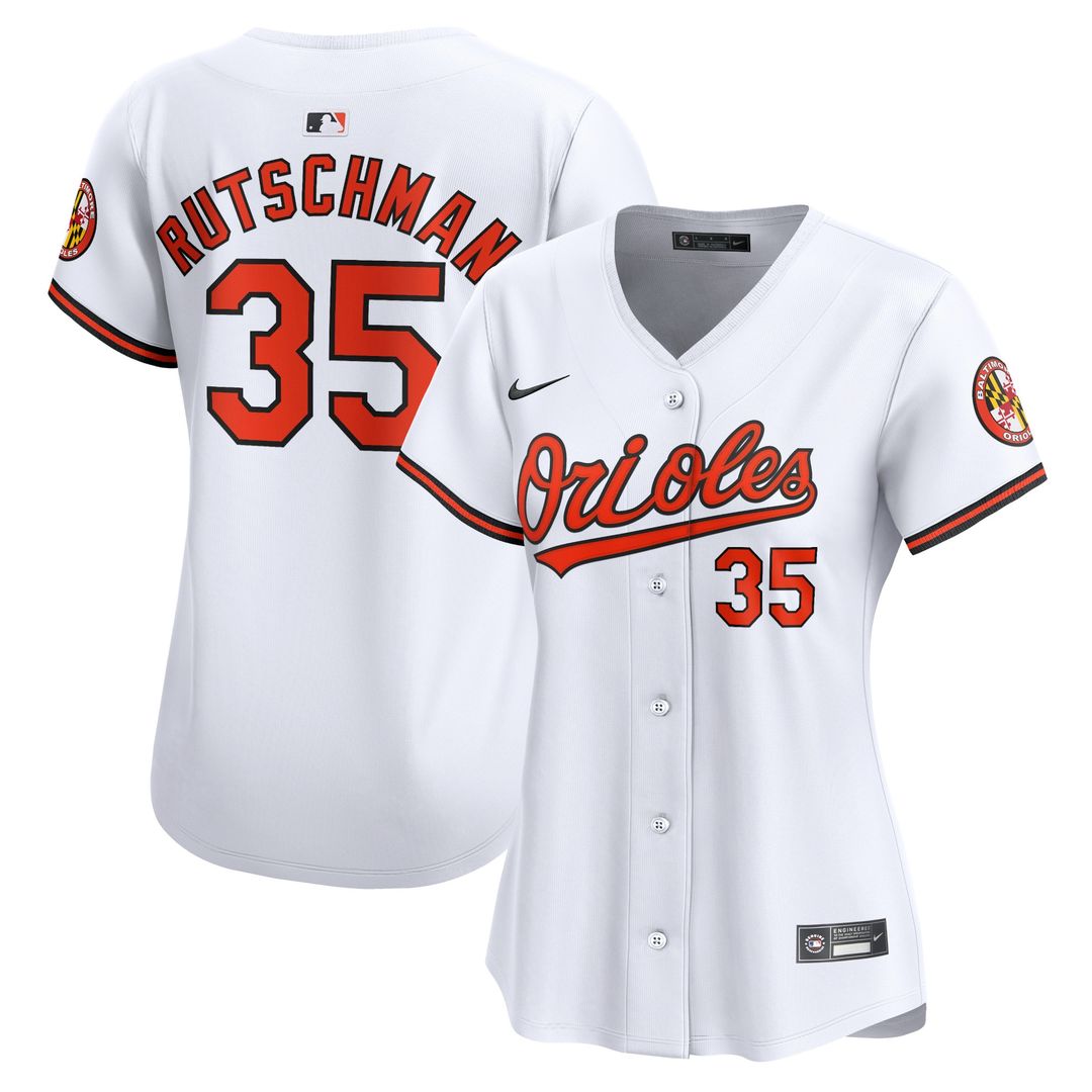 Baltimore Orioles Adley Rutschman Nike Women's Home Limited Player Jersey - White