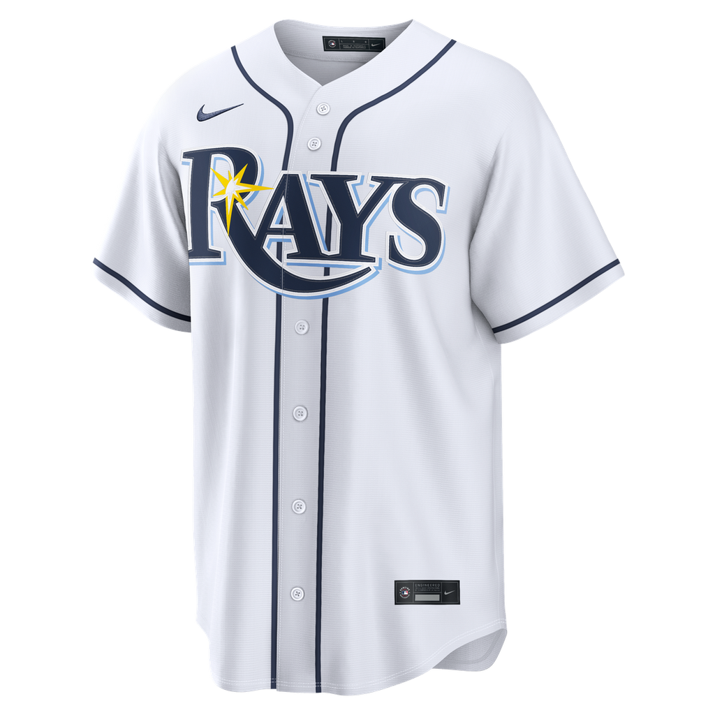 Tampa Bay Rays Junior Caminero Nike Home Replica Jersey - White