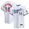 Kansas City Royals Jac Caglianone Nike USA 250 Fourth of July Home Stadium Jersey - White